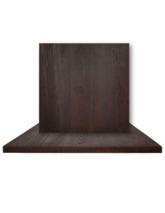RESIN Table Top 80x80cm/30mm Walnut (Indoor use)
