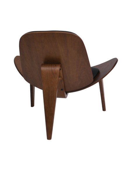 TAYLOR Armchair Walnut-Pu Black