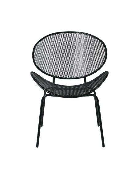 OLIVER Καρέκλα K-D Κήπου Βεράντας, Μέταλλο Βαφή Μαύρο