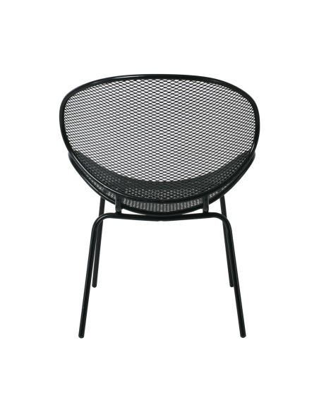 OLIVER Καρέκλα K-D Κήπου Βεράντας, Μέταλλο Βαφή Μαύρο