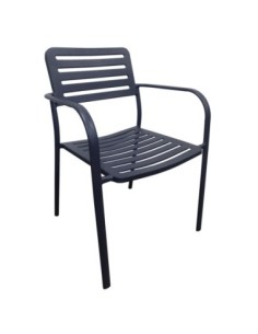 ROMA Armchair Metal Black 2