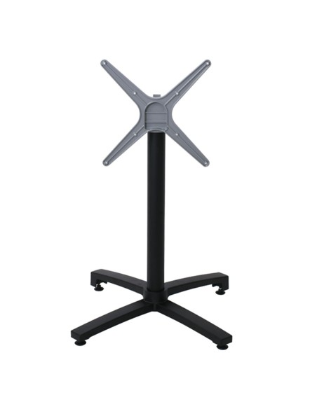 ALTEA Βάση Τραπεζιού Αλουμίνιο Απόχρωση Μαύρο, Πτυσσόμενη (6,20kg)