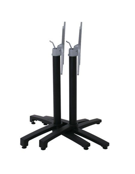 ALTEA Βάση Τραπεζιού Αλουμίνιο Απόχρωση Μαύρο, Πτυσσόμενη (6,20kg)