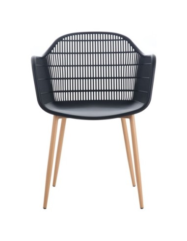 BERRY Armchair Metal Natural-PP-UV Black