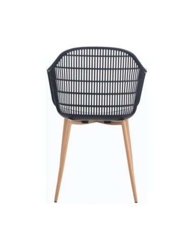 BERRY Armchair Metal Natural-PP-UV Black