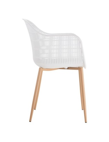 BERRY Armchair Metal Natural-PP-UV White