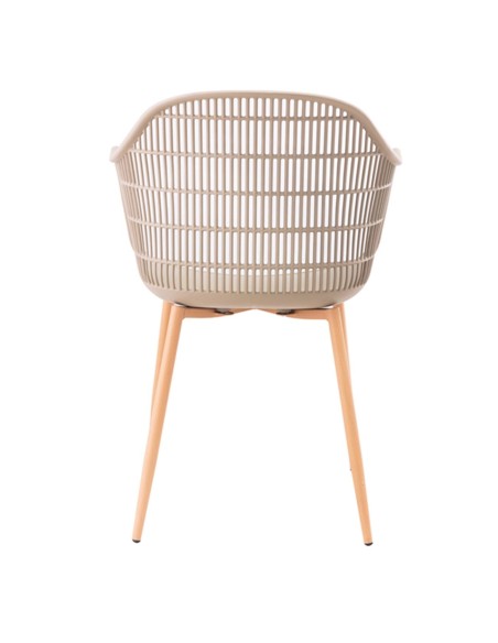 BERRY Armchair Metal Natural-PP-UV Tortora