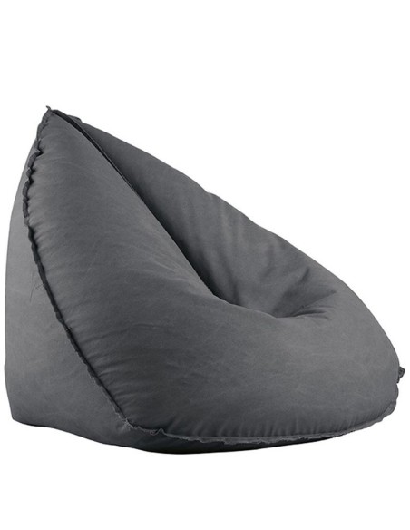 LAGOS Πουφ Αδιάβροχο, Ύφασμα Ανθρακί, Αποσπώμενο Κάλυμμα