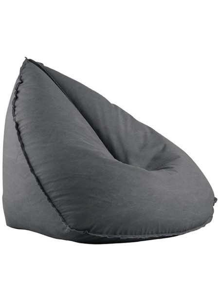 LAGOS Πουφ Αδιάβροχο, Ύφασμα Ανθρακί, Αποσπώμενο Κάλυμμα