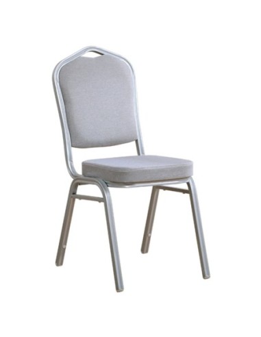 HILTON Banquet chair-Silver Metal...