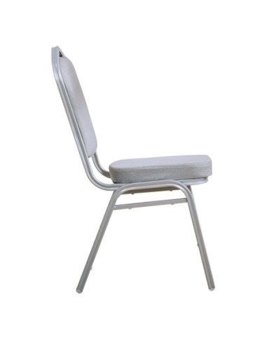 HILTON Banquet chair-Silver Metal...