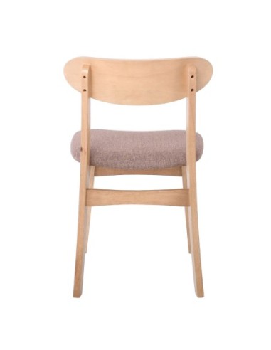 DOM Chair Oak (Fabric Brown)