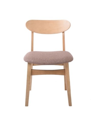 DOM Chair Oak (Fabric Brown)