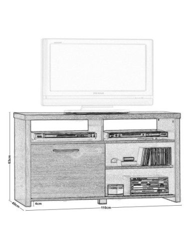 ANALOG TV Cabinet 110x45x63 Sonoma Oak