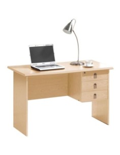SIGNAL Desk 120x60x75 3-Drawers Sonoma