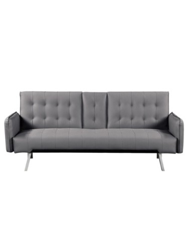 WELLS Sofabed Grey Pu