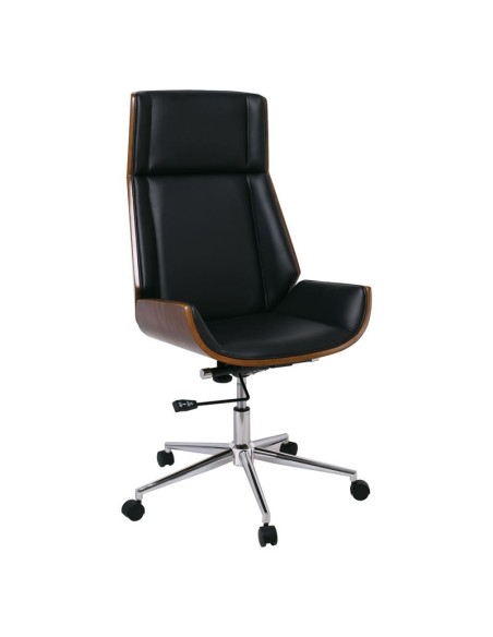 BF9850 Manager Armchair Walnut-Pu Black