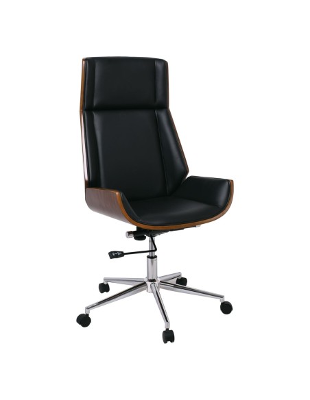 BF9850 Manager Armchair Walnut-Pu Black