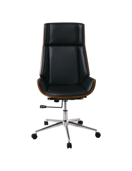 BF9850 Manager Armchair Walnut-Pu Black