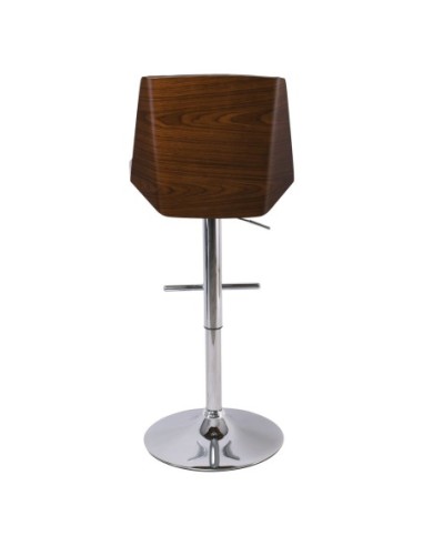 NUMAN Σκαμπό BAR με Πλάτη, Χρώμιο,...