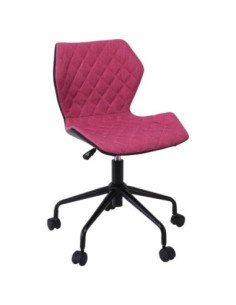 DAVID Office Chair Pu Black/Fabric Fucshia
