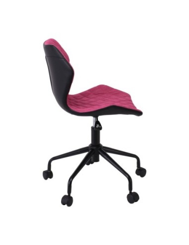 DAVID Office Chair Pu Black-Fabric...