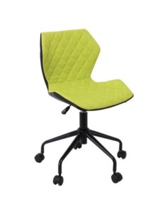 DAVID Office Chair Pu Black/Fabric Light Green