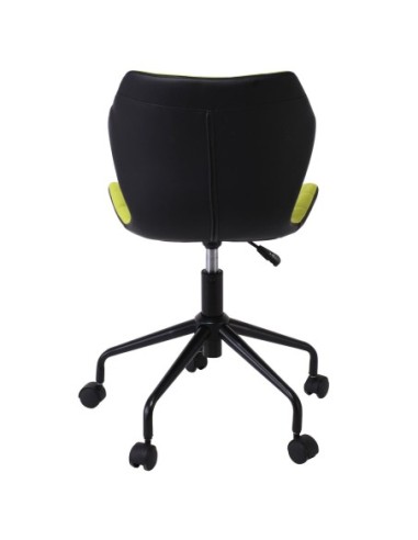 DAVID Office Chair Pu Black-Fabric...
