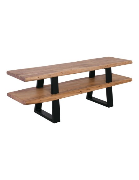 LIZARD TV Board 140x40x50 Acacia Natural Finish (Black Paint)