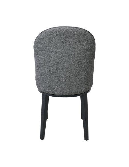TEX Chair Metal Black Paint-Anthracite Linen Pu