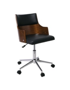 BF9750 Office Chair Walnut/Pu Black