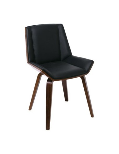 NUMAN Chair Walnut-Pu Black