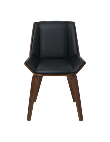 NUMAN Chair Walnut-Pu Black