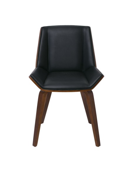 NUMAN Chair Walnut-Pu Black