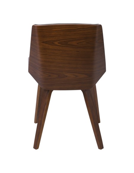 NUMAN Chair Walnut-Pu Black
