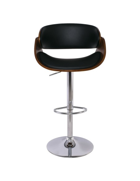 JOY Bar Stool Walnut-Pu Black