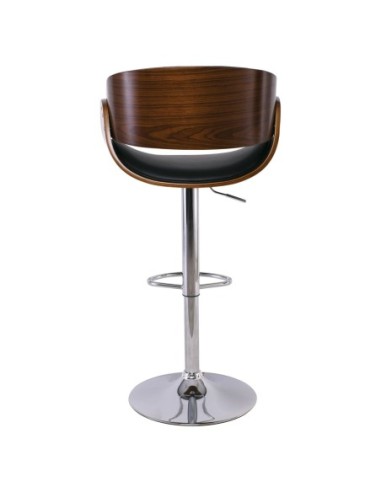 JOY Bar Stool Walnut-Pu Black