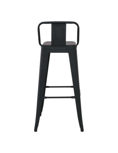 RELIX Σκαμπό Bar με Πλάτη, Μέταλλο...