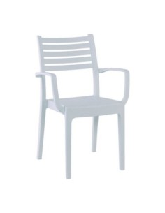 OLIMPIA Stackable Armchair PP-UV White