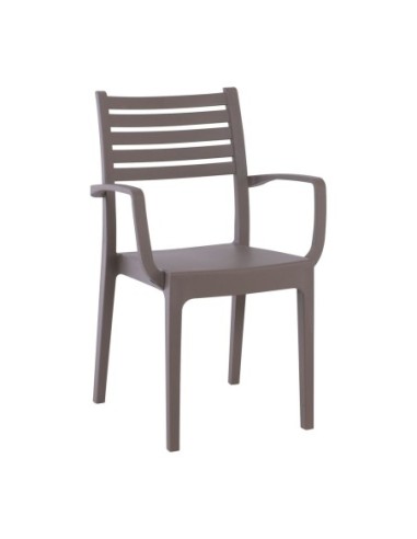 OLIMPIA Stackable Armchair PP-UV Tortora