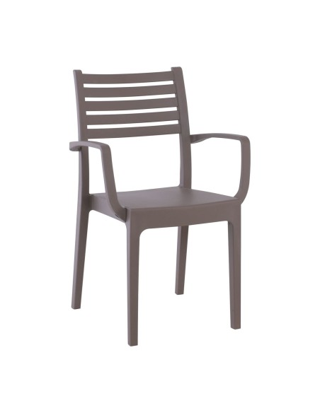 OLIMPIA Stackable Armchair PP-UV Tortora