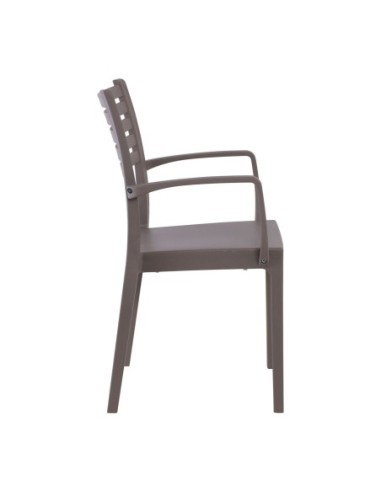 OLIMPIA Stackable Armchair PP-UV Tortora