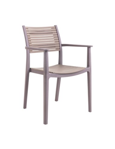 AKRON Armchair PP-UV Sand Beige-Tortora