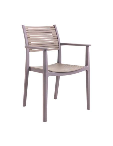 AKRON Armchair PP-UV Sand Beige-Tortora
