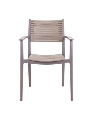 AKRON Armchair PP-UV Sand Beige-Tortora