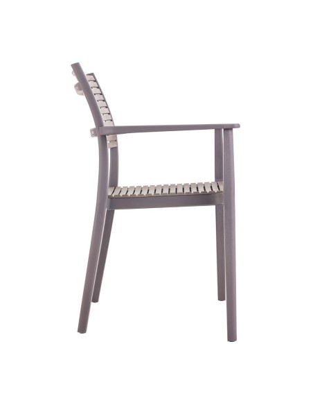 AKRON Armchair PP-UV Sand Beige-Tortora