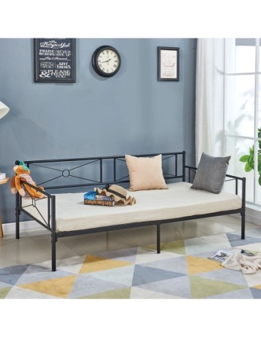 QUEEN Daybed 90x190cm Metal Black