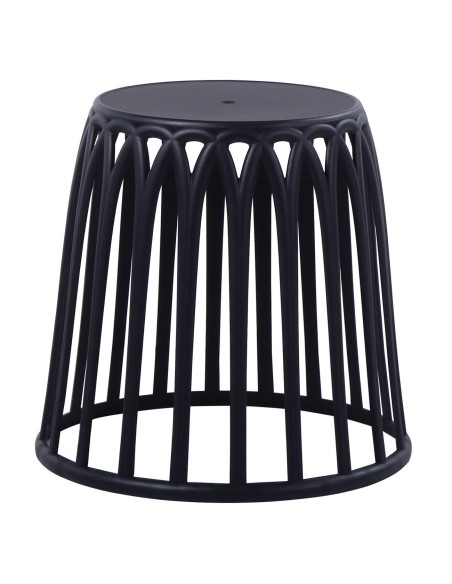 SABA Σκαμπό, Στοιβαζόμενο, PP-UV Μαύρο