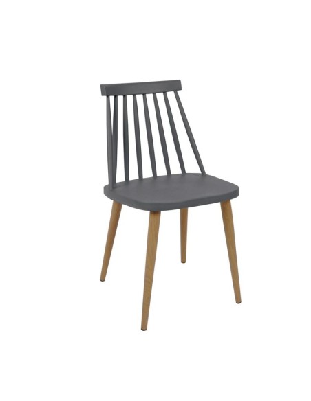 LAVIDA Chair Metal Natural, PP Anthracite