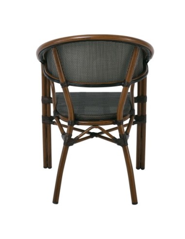 VEGERA Armchair Alu Walnut-Textilene...